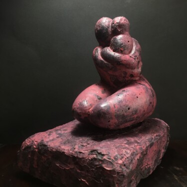 Sculpture titled "Pink Mama" by Daniel Gomez, Original Artwork, Concrete
