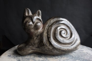 Скульптура под названием "My Pussycat" - Daniel Gomez, Подлинное произведение искусства, бетон
