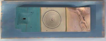 Escultura intitulada "Swet Home" por Daniel Grenzing, Obras de arte originais, Madeira Montado em Painel de madeira