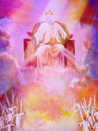 Pintura titulada "Behold the Majesty" por Daniel Ivevbunu, Obra de arte original, Acrílico