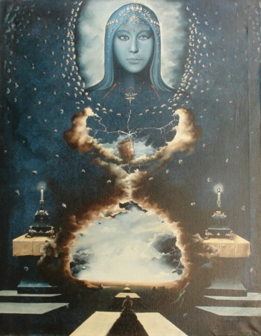 Painting titled "" Leila "" by Daniel Jacquinot, Original Artwork, Oil