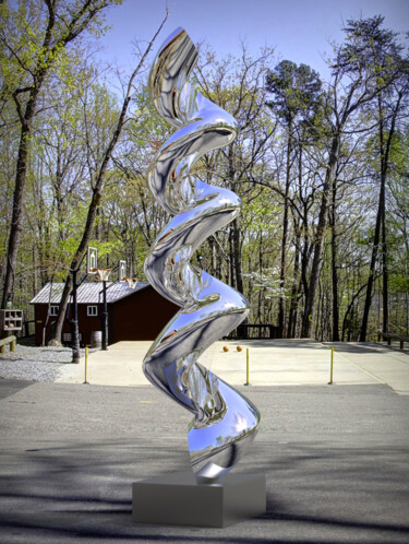 Escultura titulada "Continuum#7" por Daniel Kei Wo, Obra de arte original, Acero inoxidable