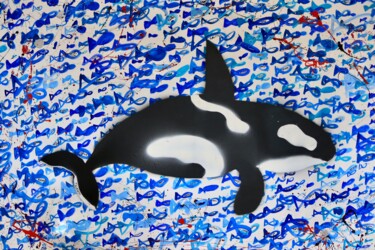 Painting titled "Orcinus Orca" by Daniel Knopfhart, Original Artwork, Acrylic