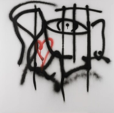 Картина под названием "Feel me" - Daniel Knopfhart, Подлинное произведение искусства, Рисунок распылителем краски
