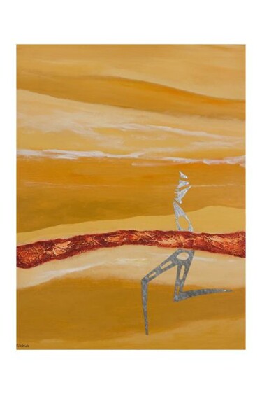 Peinture intitulée "Mer en fuite" par Daniel Lalonde, Œuvre d'art originale