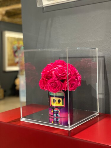 Skulptur mit dem Titel "Robot Chanel" von Daniel Lapp, Original-Kunstwerk, Acryl