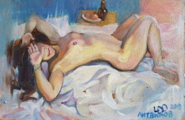 Painting titled "Awakening" by Daniel Litvinov, Original Artwork, Oil