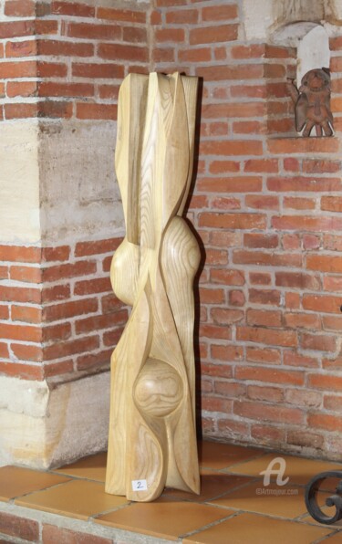 Sculpture titled "Sans titre" by Daniel Marty, Original Artwork, Wood