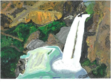 Painting titled "cascada.jpg" by Daniel Mazzochi, Original Artwork