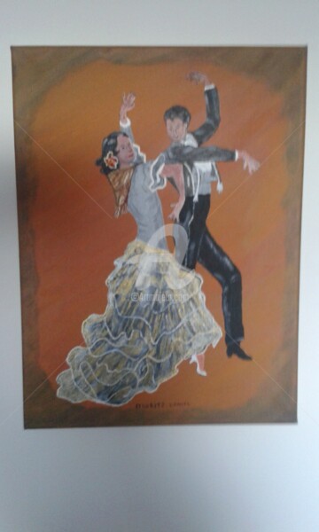 Painting titled "Super ce flamenco" by Daniel Moritz, Original Artwork, Acrylic
