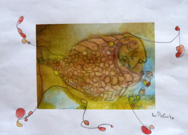 Peinture intitulée "poisson pêcheur" par Daniel Palumbo, Œuvre d'art originale