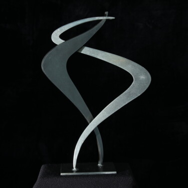 Sculpture titled "Tourbillon" by Daniel Perreu, Original Artwork, Metals