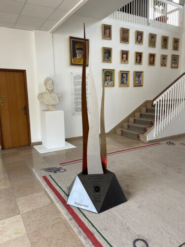 Скульптура под названием "Liberté" - Daniel Perreu, Подлинное произведение искусства, Нержавеющая сталь