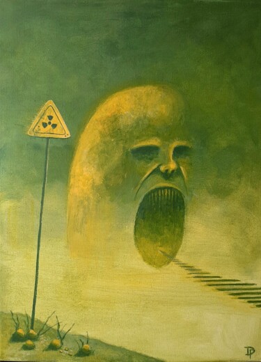 Painting titled "Zonder titel" by Daniel Polyakov, Original Artwork, Acrylic