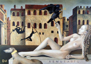 Painting titled "Aemulatio" by Daniel Porada, Original Artwork, Acrylic