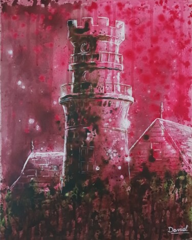 Peinture intitulée "Cielo rojo en el ol…" par Daniel Portales, Œuvre d'art originale, Acrylique