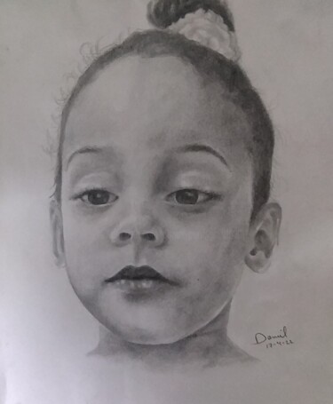 Dessin intitulée "My princess" par Daniel Portales, Œuvre d'art originale, Crayon