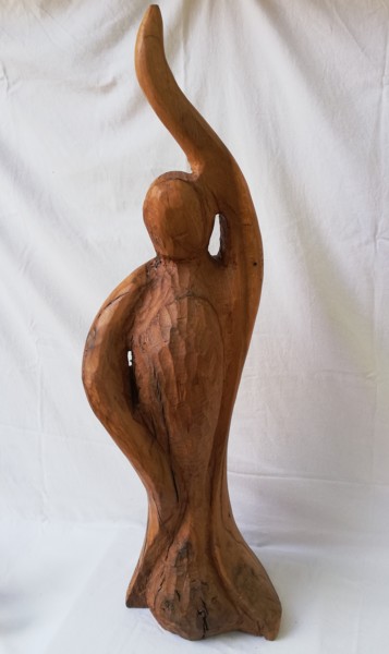 Skulptur mit dem Titel "Réaliser" von Daniel Sachtleben, Original-Kunstwerk, Holz