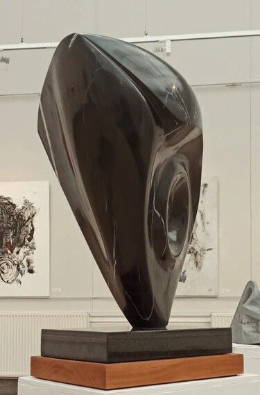 VIBRATION - Marbre des Pyrénées Sculpture intitulée "VIBRATION - Marbre…" par Daniel Sanchez, Œuvre d'art originale, Pierre
