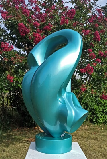Skulptur mit dem Titel "MEM.Résine" von Daniel Sanchez, Original-Kunstwerk, Harz