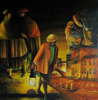 Pintura titulada "lumiere-dautrefois-…" por Daniel Stary, Obra de arte original, Oleo