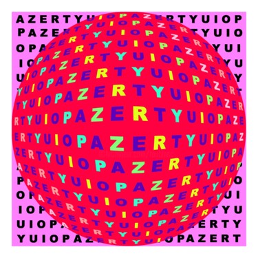 Arts numériques intitulée "AZERTYUIOP ART" par Daniel Toublanc, Œuvre d'art originale, Peinture numérique
