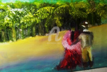 Painting titled "Mauritius Walk on t…" by Daniel Quinlan, Original Artwork