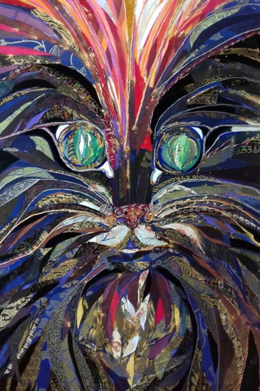Occhi Peinture intitulée "Occhi" par Daniela Callegher, Œuvre d'art originale, Tissu