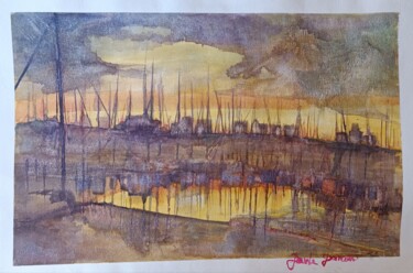 Pintura intitulada "Porto" por Daniela Devincenzi, Obras de arte originais, Aquarela