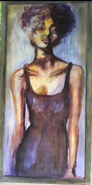 Painting titled "Dimmi chi sono" by Daniela Devincenzi, Original Artwork, Acrylic Mounted on Wood Stretcher frame