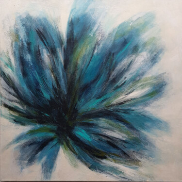 Painting titled "Flor del tiempo inf…" by Daniela Fedele, Original Artwork, Acrylic