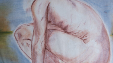 Painting titled "a body" by Daniela Silva, Original Artwork, Pastel