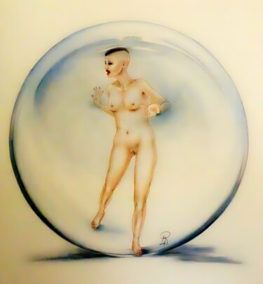 图画 标题为“Trappole di cristal…” 由Daniela La Rovere, 原创艺术品, 孔戴