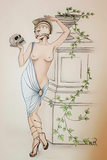 Disegno intitolato "Essere o non Essere" da Daniela La Rovere, Opera d'arte originale, Matite colorate