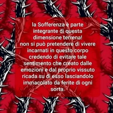 Digitale Kunst mit dem Titel "Sofferenza" von Daniela La Rovere, Original-Kunstwerk, 2D digitale Arbeit
