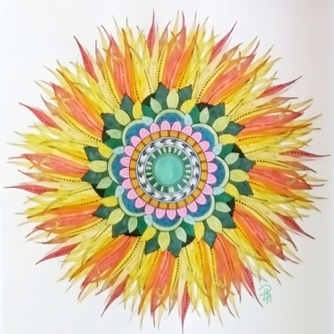 数字艺术 标题为“Mandala Energia del…” 由Daniela La Rovere, 原创艺术品, 数字油画