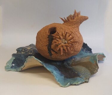 Sculpture titled "O Submerso de Mim" by Daniela Lopes, Original Artwork, Ceramics