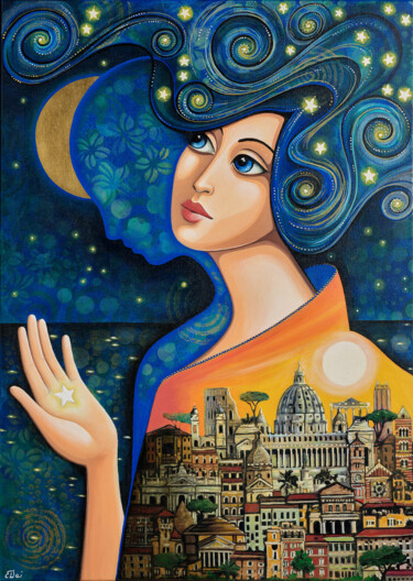 Pintura intitulada "Roma" por Daniela Prezioso Einwaller, Obras de arte originais, Acrílico