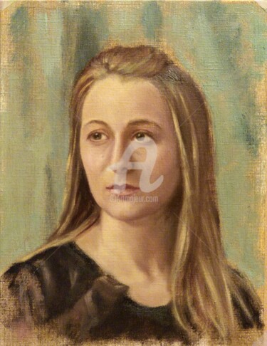 Pittura intitolato "Ritratto di Parisa" da Daniela Protopapa, Opera d'arte originale, Olio