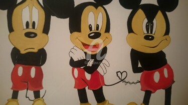 Pintura intitulada "mickey mouse" por Daniela Rodrigues, Obras de arte originais