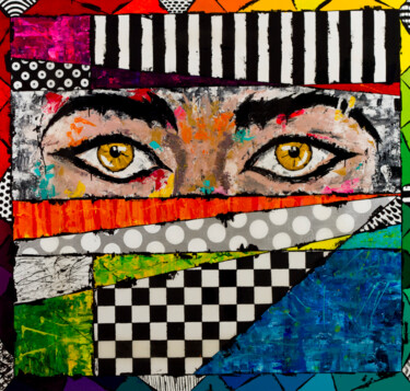 Картина под названием "“Inner Observer" - Daniela Sanchez Vegas, Подлинное произведение искусства, Акрил Установлен на Дерев…
