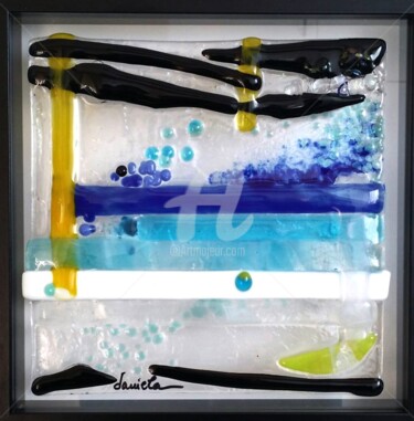Художественная композиция под названием "Blue sea" - Daniela Musli, Подлинное произведение искусства, Столовое искусство