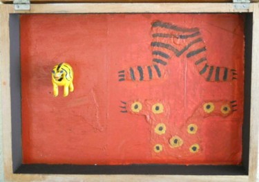 Pintura titulada "tigres sin cola" por Daniela Cuellar, Obra de arte original, Acrílico