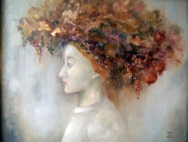 Painting titled "Mujer en Granada" by Daniela Jandova, Original Artwork