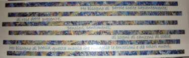 Pittura intitolato "Parole imprigionate…" da Daniela Viglioglia, Opera d'arte originale