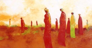 Peinture intitulée "Africa" par Kévin Blot, Œuvre d'art originale, Huile