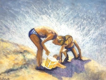 Peinture intitulée "Curiosité" par Kévin Blot, Œuvre d'art originale, Huile