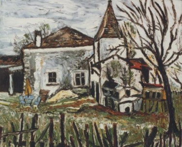 Peinture intitulée "La petite ferme" par Kévin Blot, Œuvre d'art originale