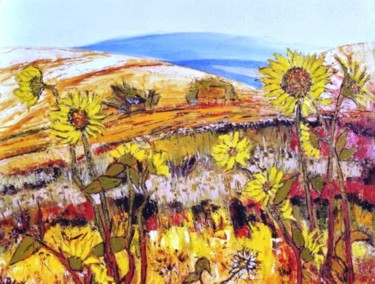 Peinture intitulée "En Provence" par Kévin Blot, Œuvre d'art originale, Huile
