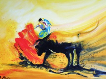 Peinture intitulée "La passe" par Kévin Blot, Œuvre d'art originale, Huile